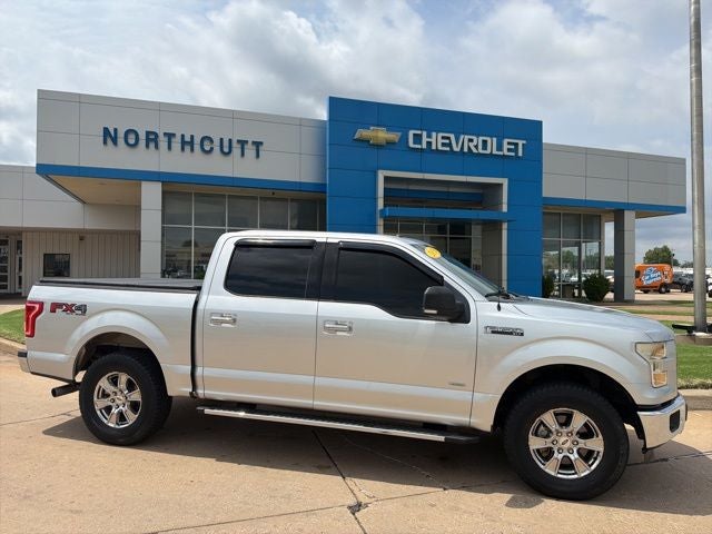 2015 Ford F-150 XLT in Silver — front three-quarter view