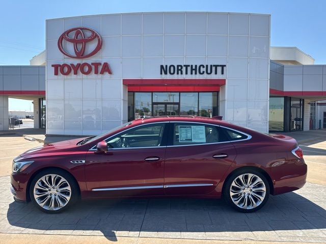 2017 Buick LaCrosse Essence in Crimson Red Tintcoat — front three-quarter view