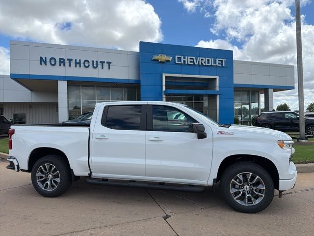 2026 Chevrolet Silverado 1500 RST in Summit White — front three-quarter view