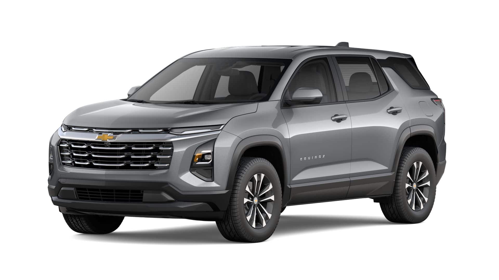 2027 Chevrolet Equinox LT in Sterling Gray Metallic — front three-quarter view