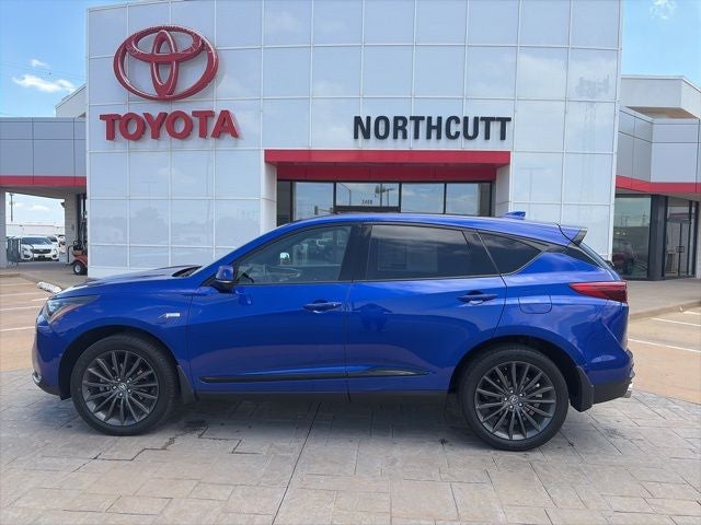 2023 Acura RDX w/A-Spec Advance Package in Blue — front three-quarter view