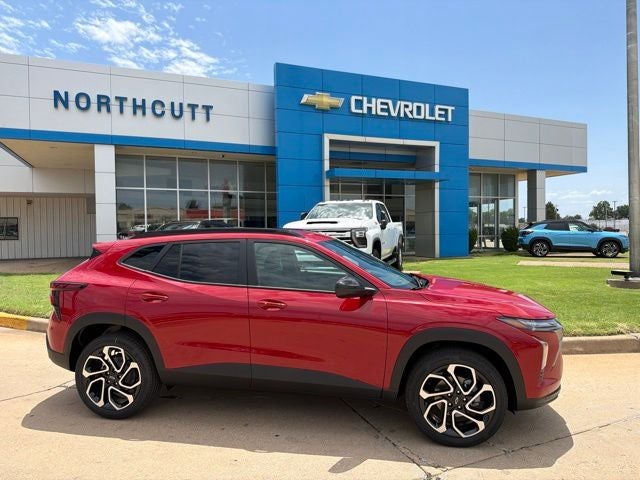 2026 Chevrolet Trax 2RS in Apex Red — front three-quarter view
